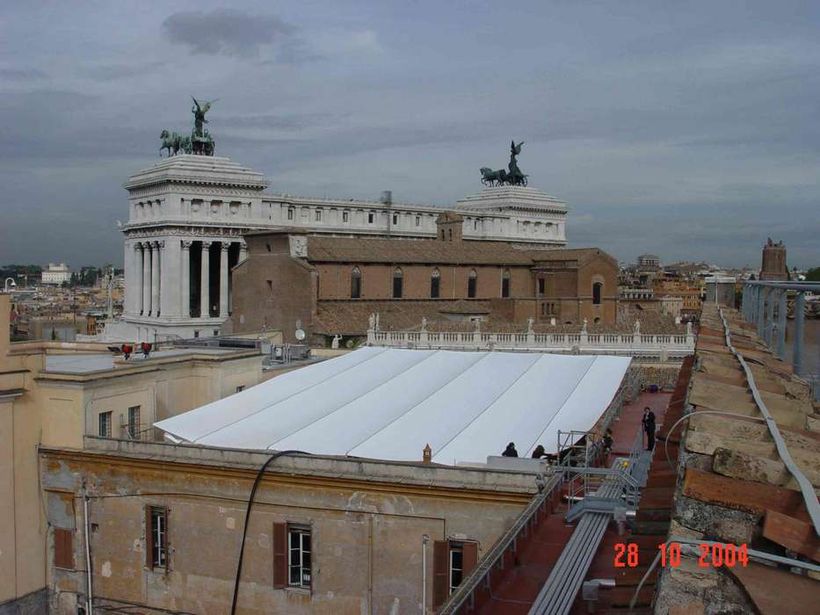 Firma della Costituzione Europea - Copertura cortile interno - Musei Capitolini